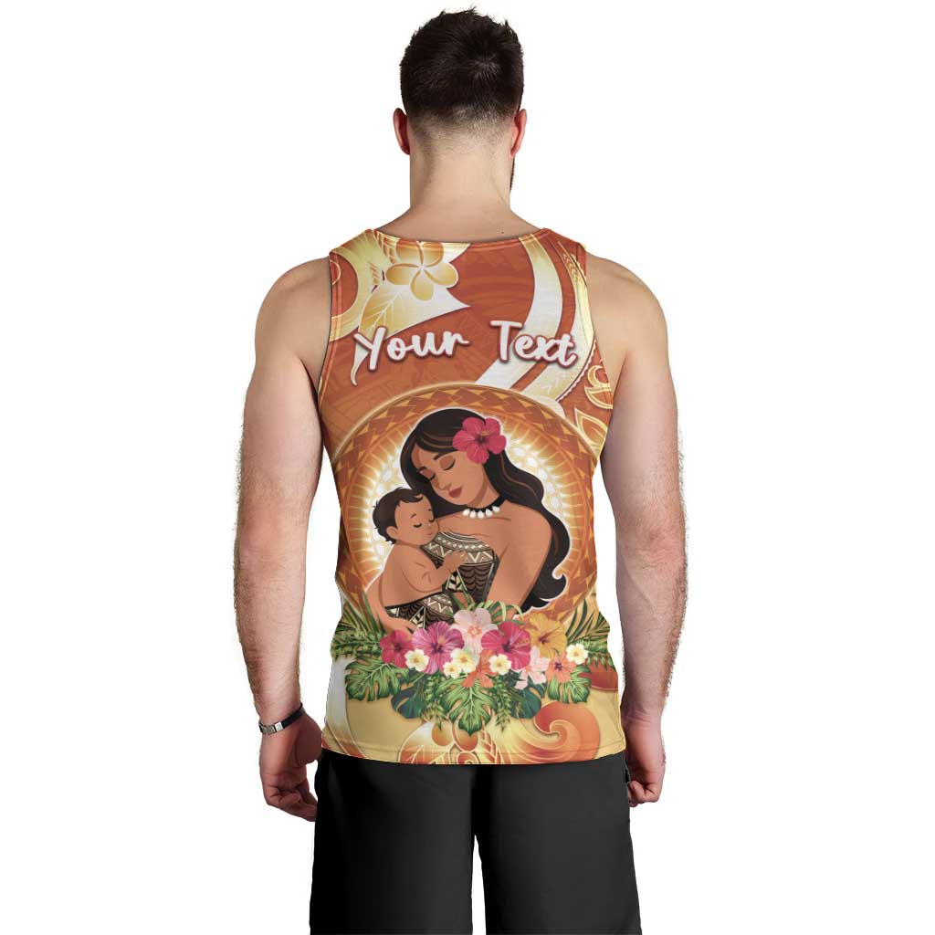 Personalised Tonga Mother's Day Men Tank Top I Love You Mom DT04 - Polynesian Pride