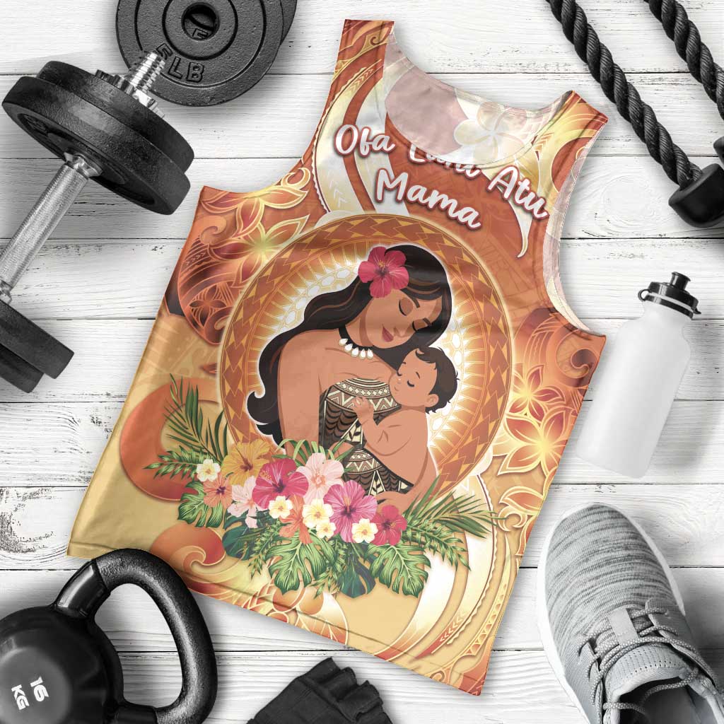 Personalised Tonga Mother's Day Men Tank Top I Love You Mom DT04 - Polynesian Pride