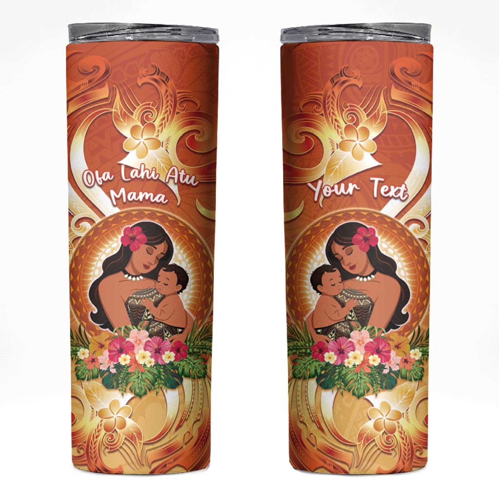 Personalised Tonga Mother's Day Skinny Tumbler I Love You Mom