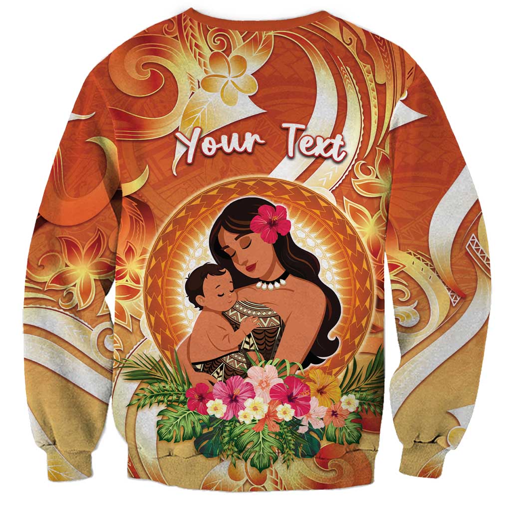 Personalised Tonga Mother's Day Sweatshirt I Love You Mom DT04 - Polynesian Pride