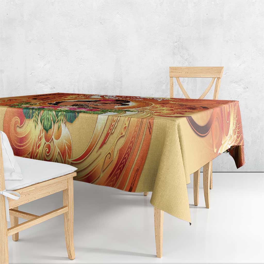 Tonga Mother's Day Tablecloth I Love You Mom DT04 - Polynesian Pride