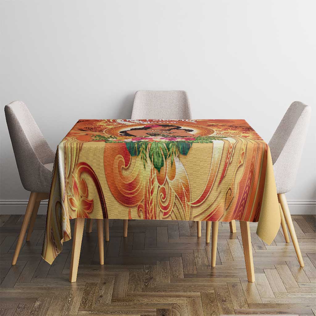 Tonga Mother's Day Tablecloth I Love You Mom DT04 - Polynesian Pride