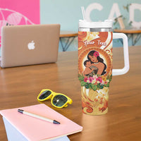 Personalised Tonga Mother's Day Tumbler With Handle I Love You Mom DT04 - Polynesian Pride
