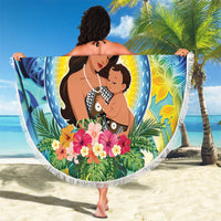Fiji Mother's Day Beach Blanket I Love You Mom