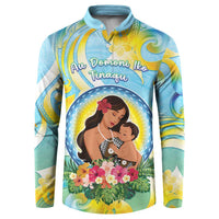 Personalised Fiji Mother's Day Button Sweatshirt I Love You Mom