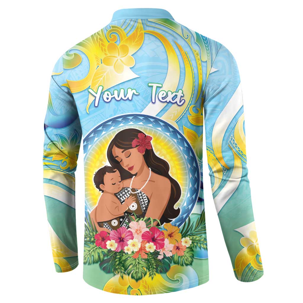 Personalised Fiji Mother's Day Button Sweatshirt I Love You Mom