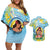 Personalised Fiji Mother's Day Couples Matching Off Shoulder Short Dress and Hawaiian Shirt I Love You Mom