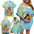 Personalised Fiji Mother's Day Family Matching Off Shoulder Short Dress and Hawaiian Shirt I Love You Mom