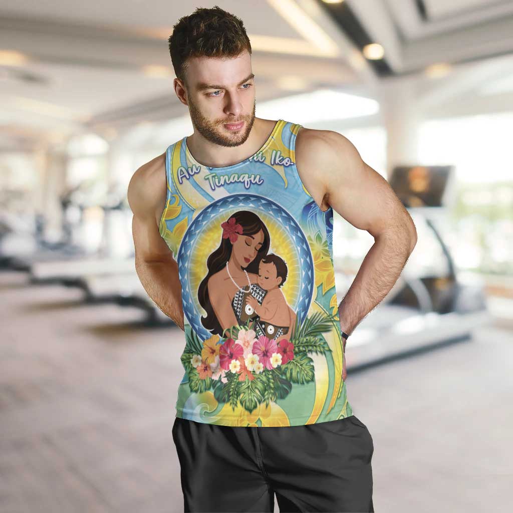 Personalised Fiji Mother's Day Men Tank Top I Love You Mom