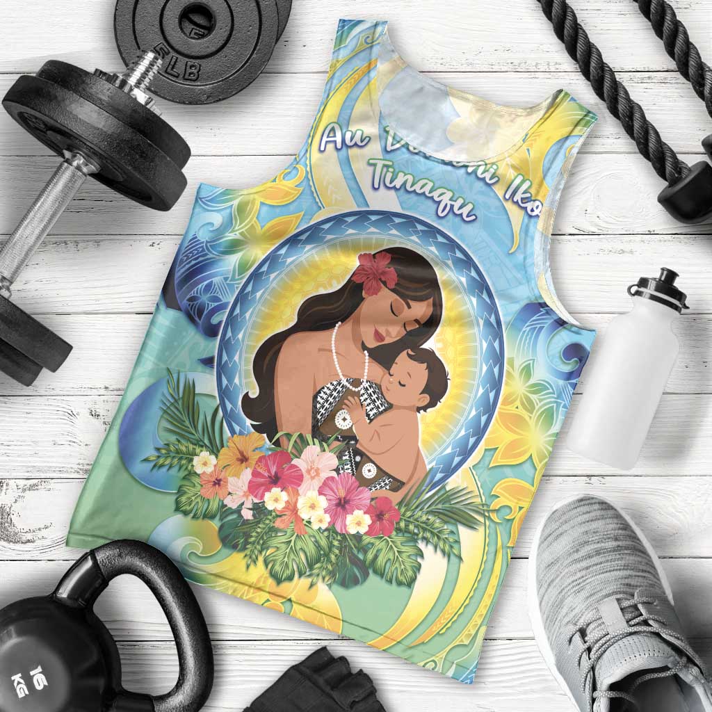 Personalised Fiji Mother's Day Men Tank Top I Love You Mom