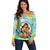 Personalised Fiji Mother's Day Off Shoulder Sweater I Love You Mom