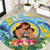 Fiji Mother's Day Round Carpet I Love You Mom