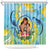 Fiji Mother's Day Shower Curtain I Love You Mom