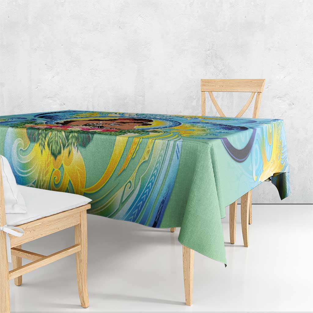 Fiji Mother's Day Tablecloth I Love You Mom