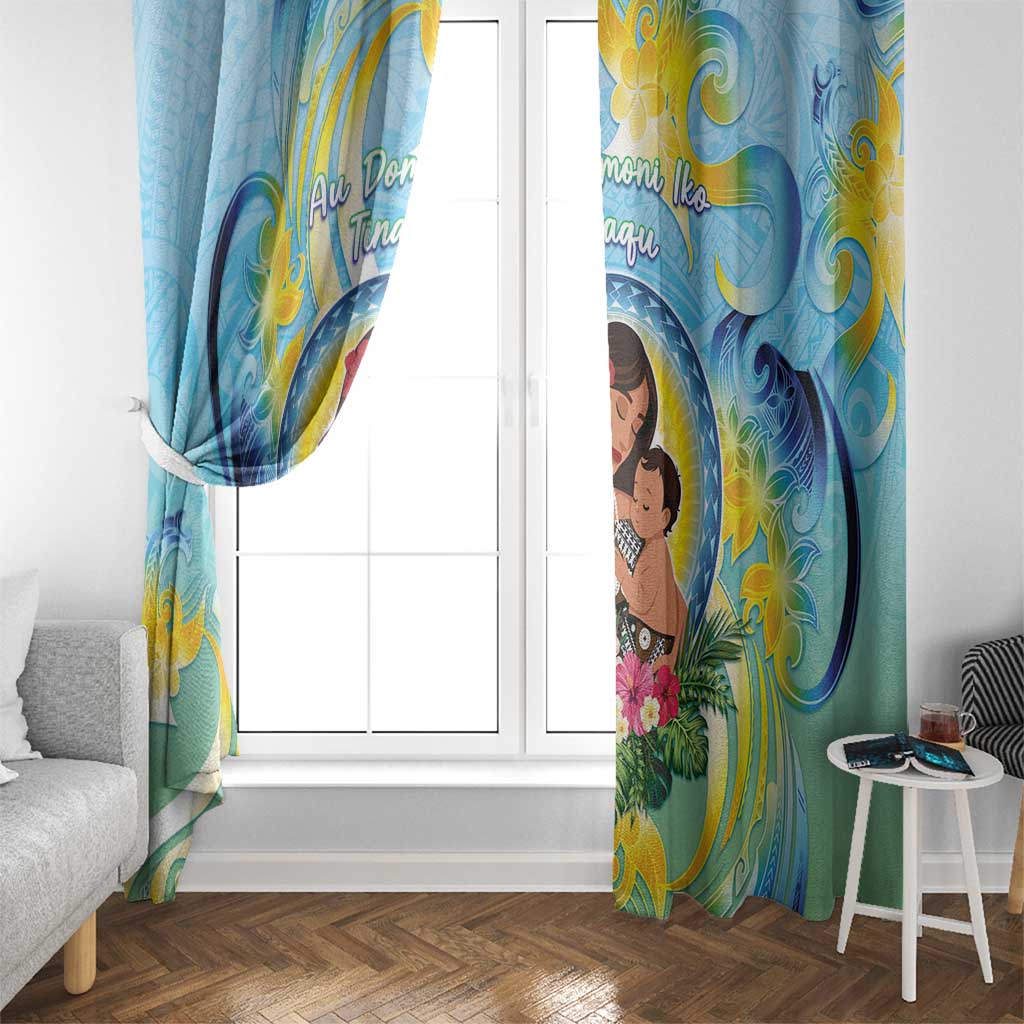 Fiji Mother's Day Window Curtain I Love You Mom