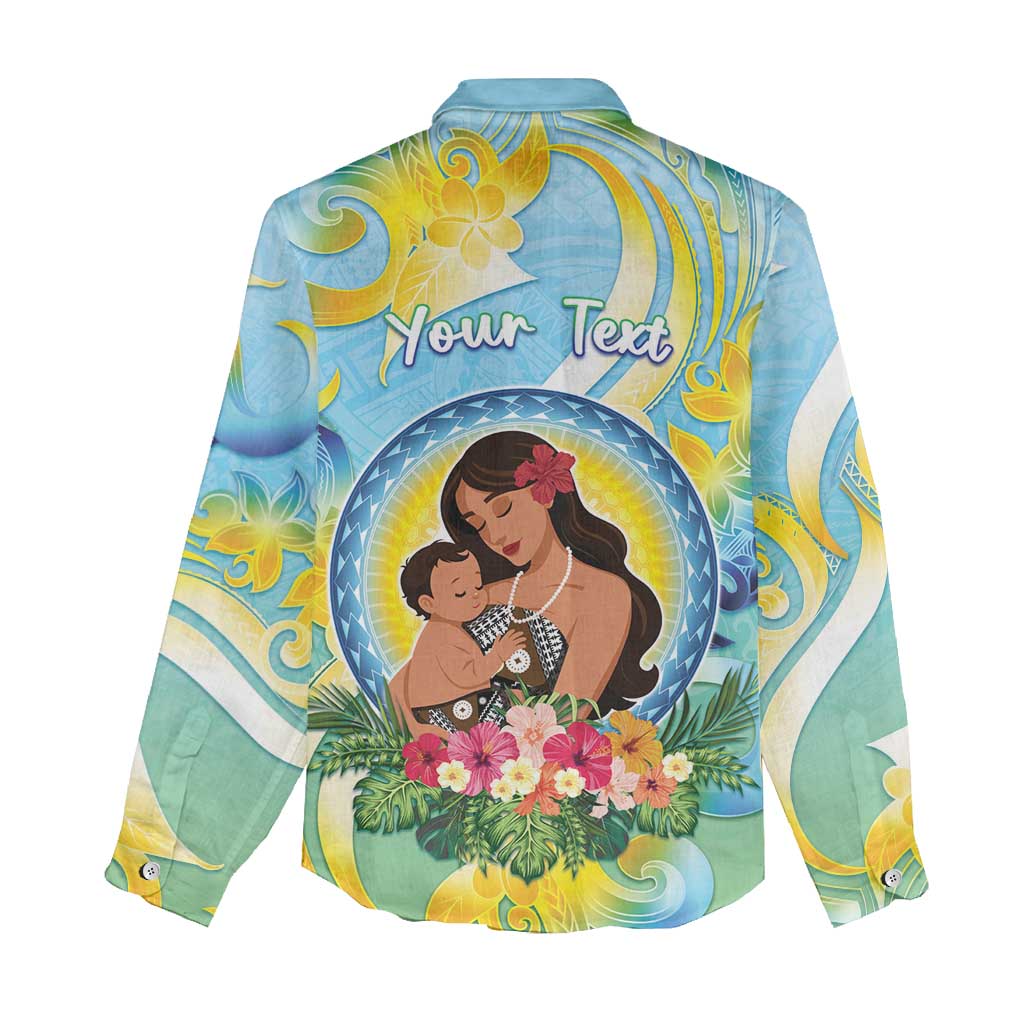 Personalised Fiji Mother's Day Women Casual Shirt I Love You Mom