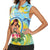 Personalised Fiji Mother's Day Women Sleeveless Polo Shirt I Love You Mom