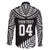 Custom New Zealand Rugby Family Matching Long Sleeve Bodycon Dress and Hawaiian Shirt Silver Fern Maori Pattern