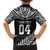 Custom New Zealand Rugby Family Matching Off Shoulder Short Dress and Hawaiian Shirt Silver Fern Maori Pattern