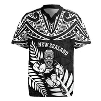 Custom New Zealand Rugby Rugby Jersey Silver Fern Maori Pattern