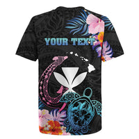 Personalised Hawaii Rugby Jersey Kanaka Maoli With Fish Hook