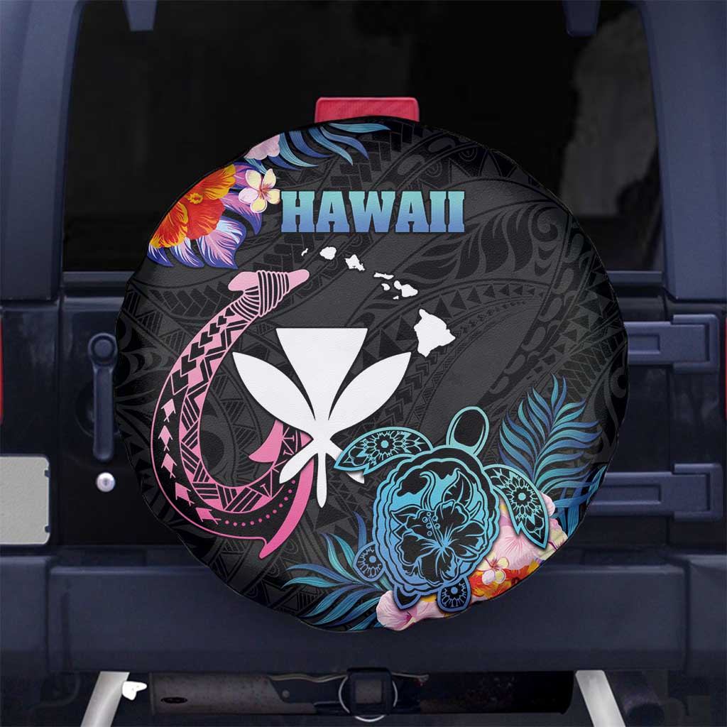 Hawaii Spare Tire Cover Kanaka Maoli With Fish Hook