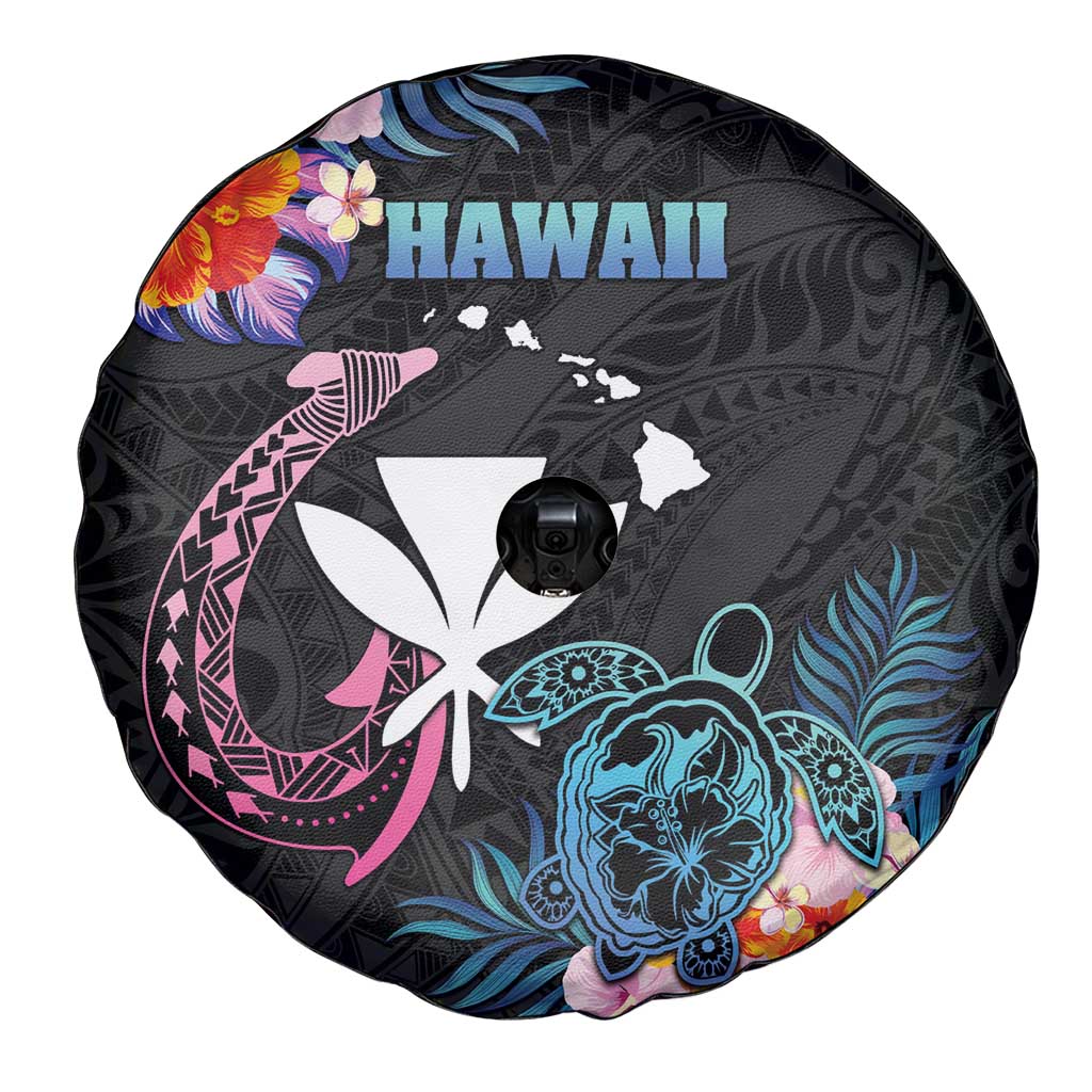 Hawaii Spare Tire Cover Kanaka Maoli With Fish Hook