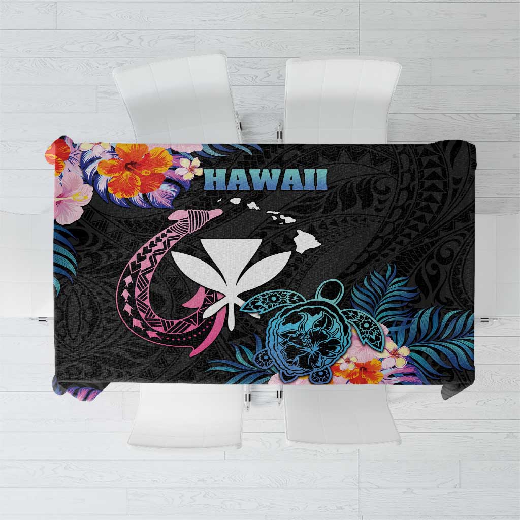 Hawaii Tablecloth Kanaka Maoli With Fish Hook