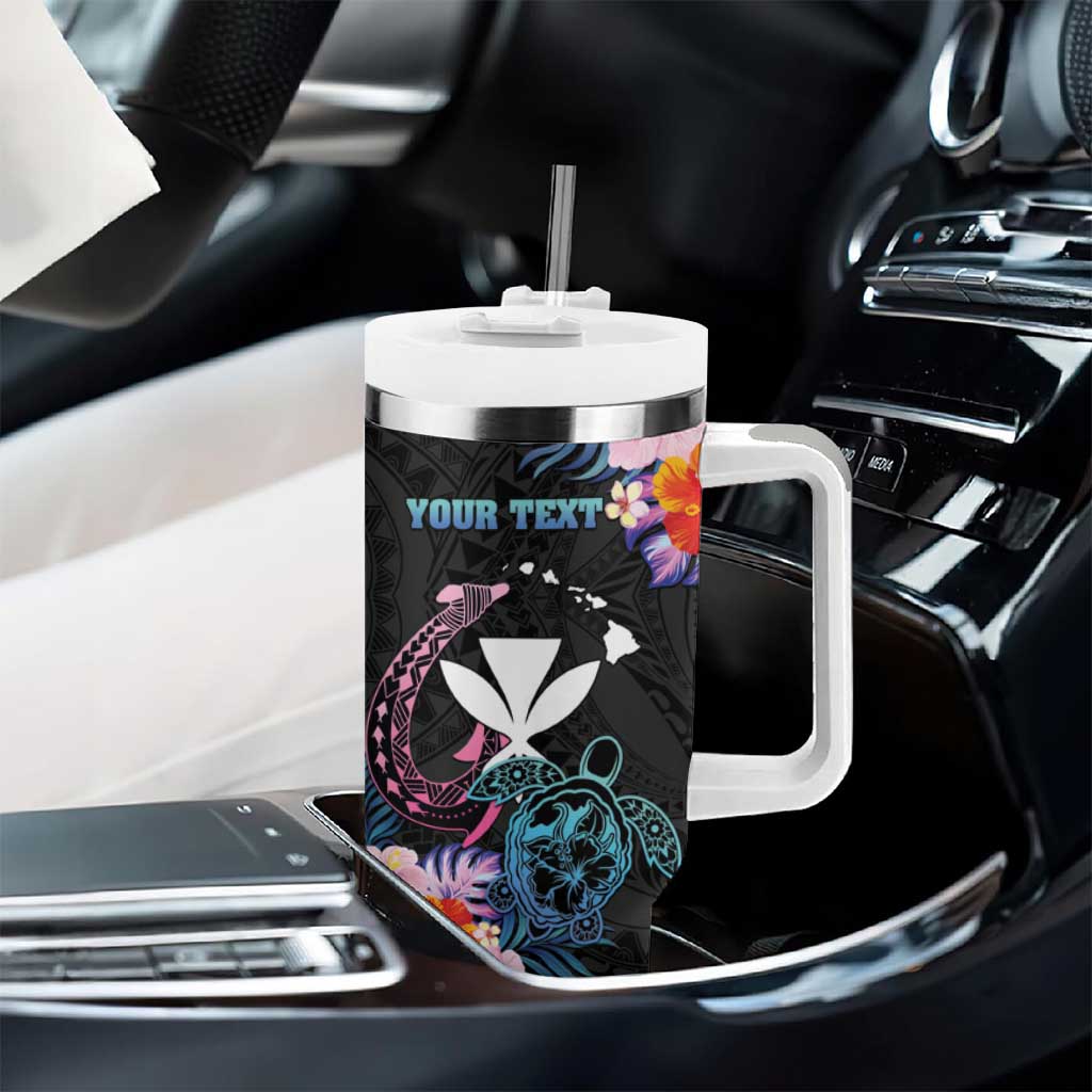 Personalised Hawaii Tumbler With Handle Kanaka Maoli With Fish Hook
