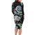 New Zealand Kiwi Bird Family Matching Long Sleeve Bodycon Dress and Hawaiian Shirt Silver Fern Koru Paua Shell