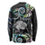 New Zealand Kiwi Bird Long Sleeve Shirt Silver Fern Koru Paua Shell
