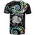 New Zealand Kiwi Bird T Shirt Silver Fern Koru Paua Shell