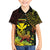 Personalised Hawaii Family Matching Off The Shoulder Long Sleeve Dress and Hawaiian Shirt Kanaka Maoli With Hammerhead Shark