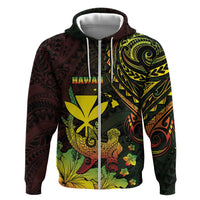 Personalised Hawaii Hoodie Kanaka Maoli With Hammerhead Shark