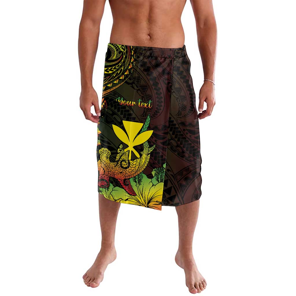 Personalised Hawaii Lavalava Kanaka Maoli With Hammerhead Shark