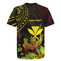 Personalised Hawaii Rugby Jersey Kanaka Maoli With Hammerhead Shark