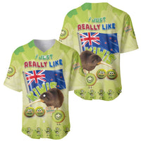 New Zealand Kiwi Baseball Jersey I Just Really Like Kiwis