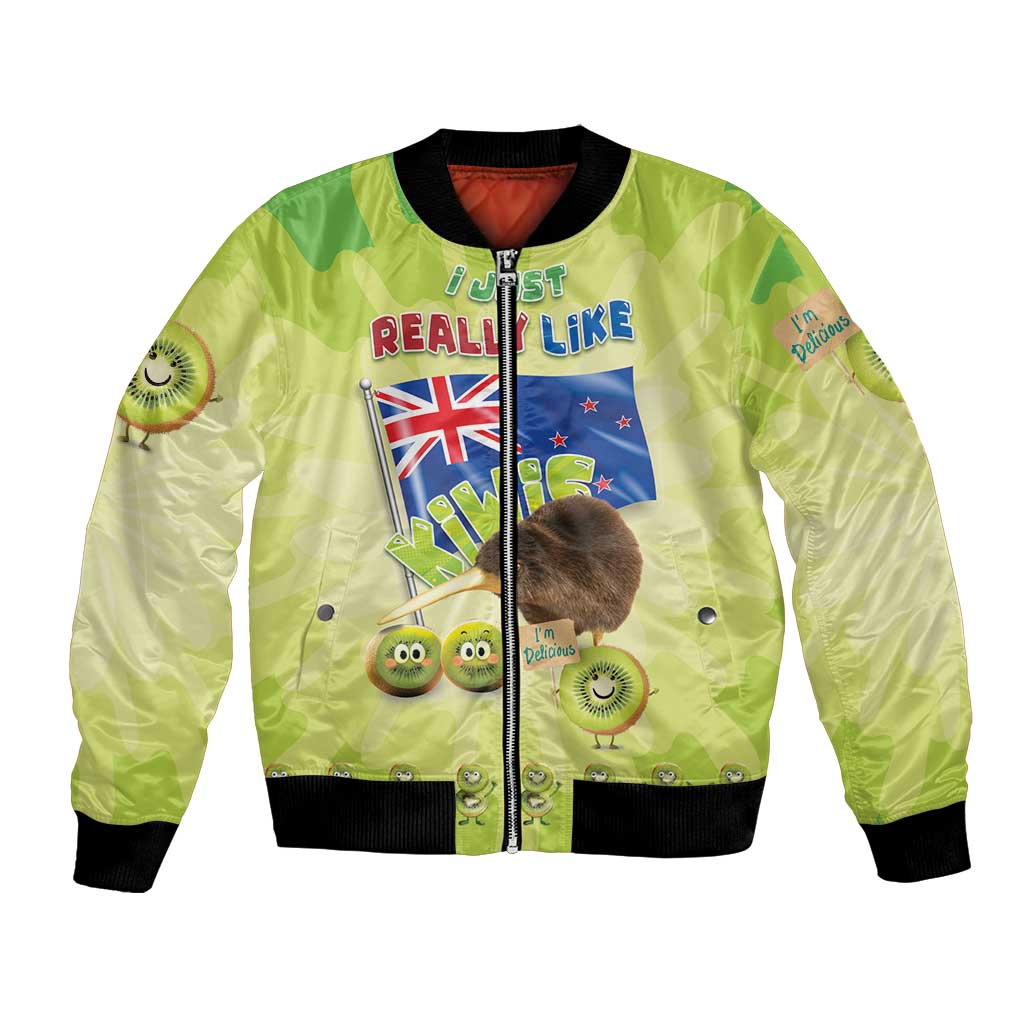 New Zealand Kiwi Bomber Jacket I Just Really Like Kiwis