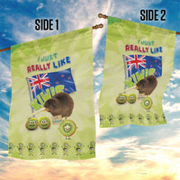 New Zealand Kiwi Garden Flag I Just Really Like Kiwis DT04 - Polynesian Pride