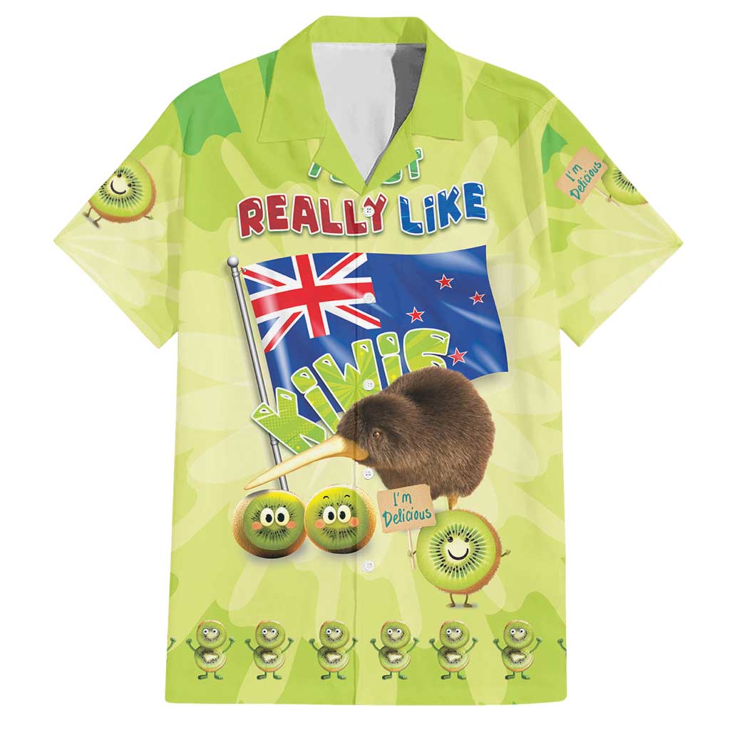 New Zealand Kiwi Hawaiian Shirt I Just Really Like Kiwis DT04 Green - Polynesian Pride