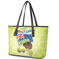 New Zealand Kiwi Leather Tote Bag I Just Really Like Kiwis