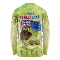 New Zealand Kiwi Long Sleeve Shirt I Just Really Like Kiwis DT04 - Polynesian Pride