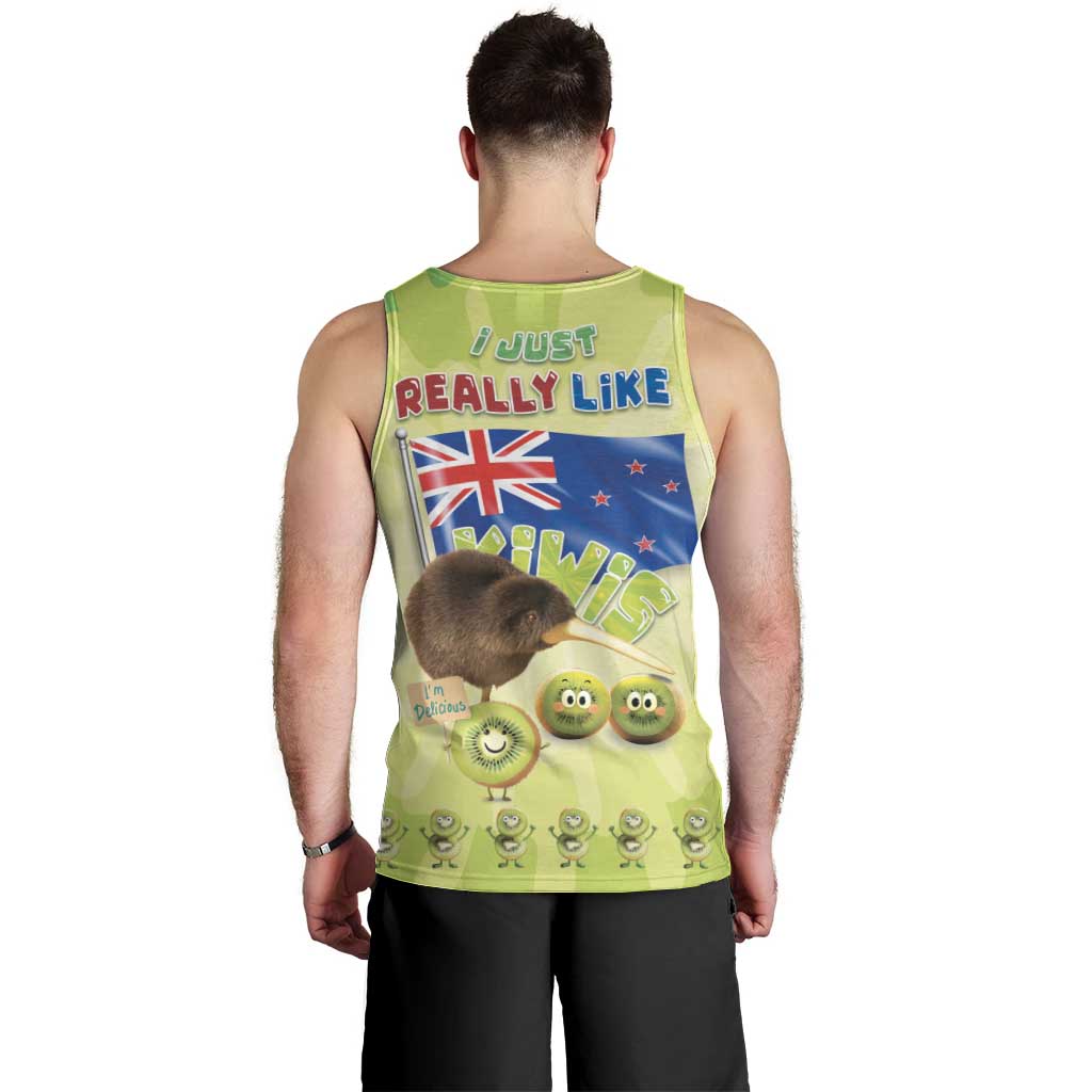 New Zealand Kiwi Men Tank Top I Just Really Like Kiwis DT04 - Polynesian Pride