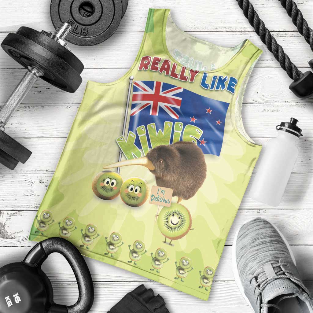 New Zealand Kiwi Men Tank Top I Just Really Like Kiwis DT04 - Polynesian Pride