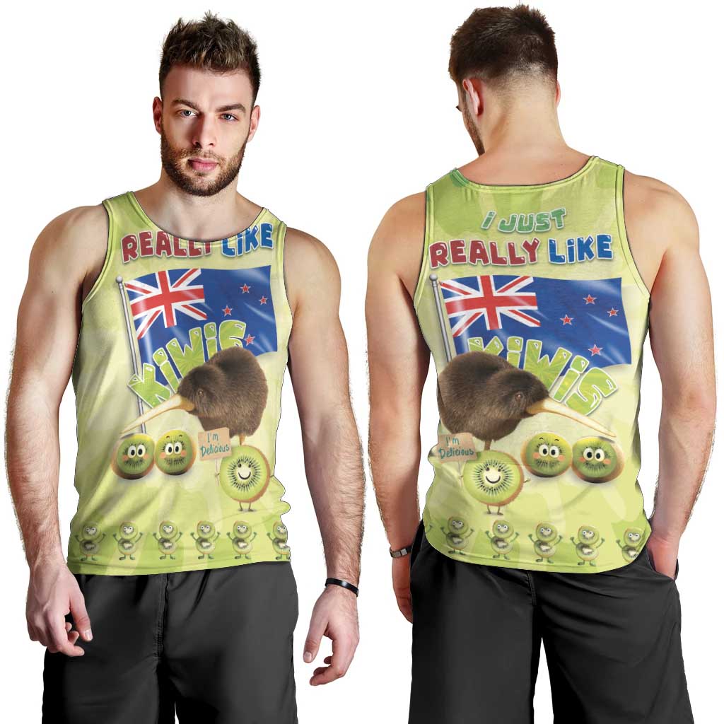 New Zealand Kiwi Men Tank Top I Just Really Like Kiwis DT04 - Polynesian Pride
