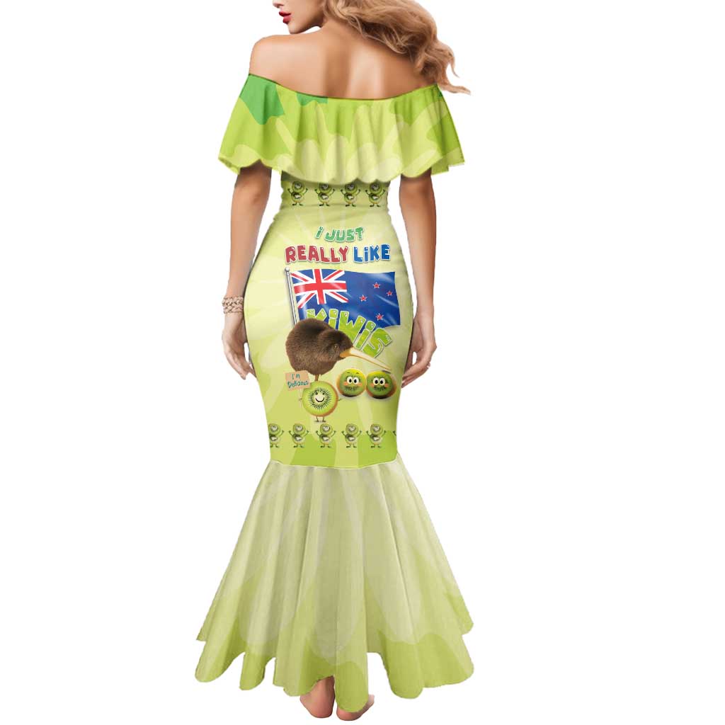 New Zealand Kiwi Mermaid Dress I Just Really Like Kiwis