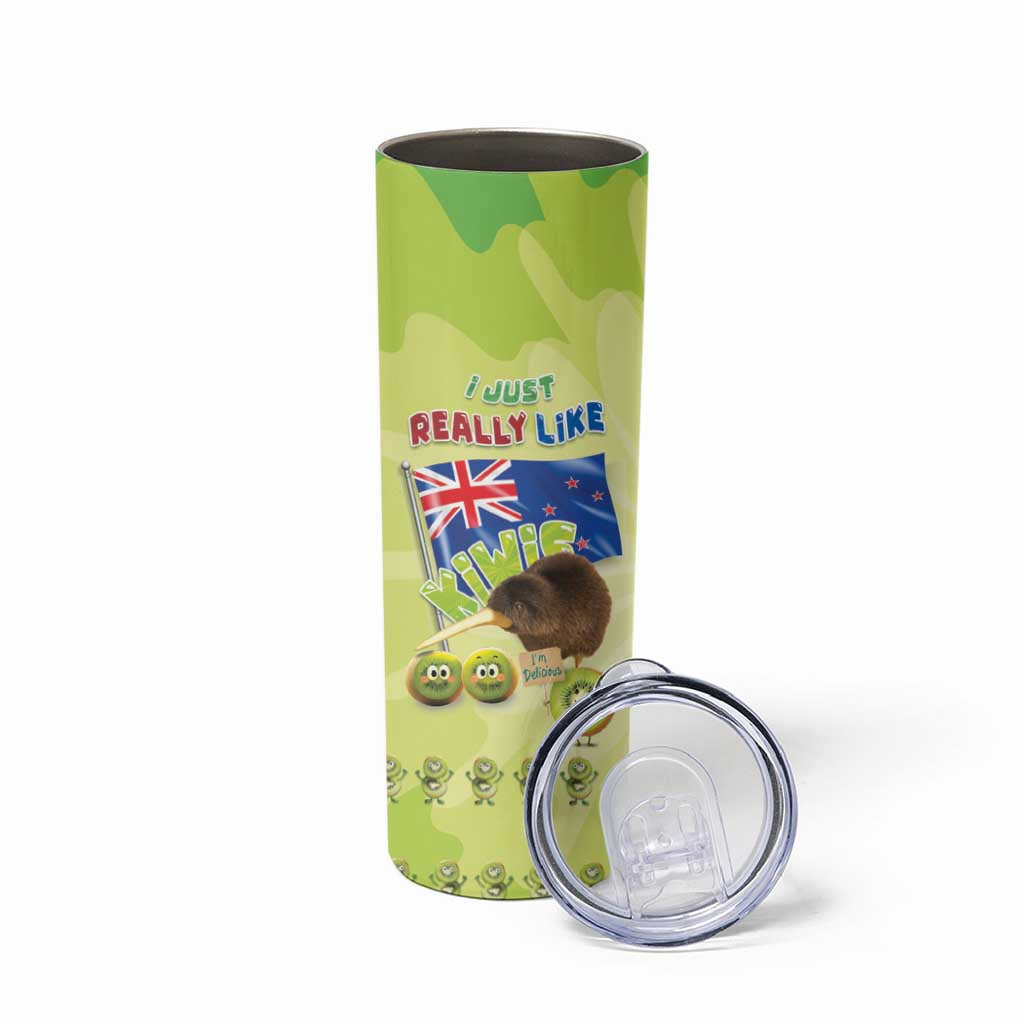 New Zealand Kiwi Skinny Tumbler I Just Really Like Kiwis