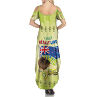 New Zealand Kiwi Summer Maxi Dress I Just Really Like Kiwis