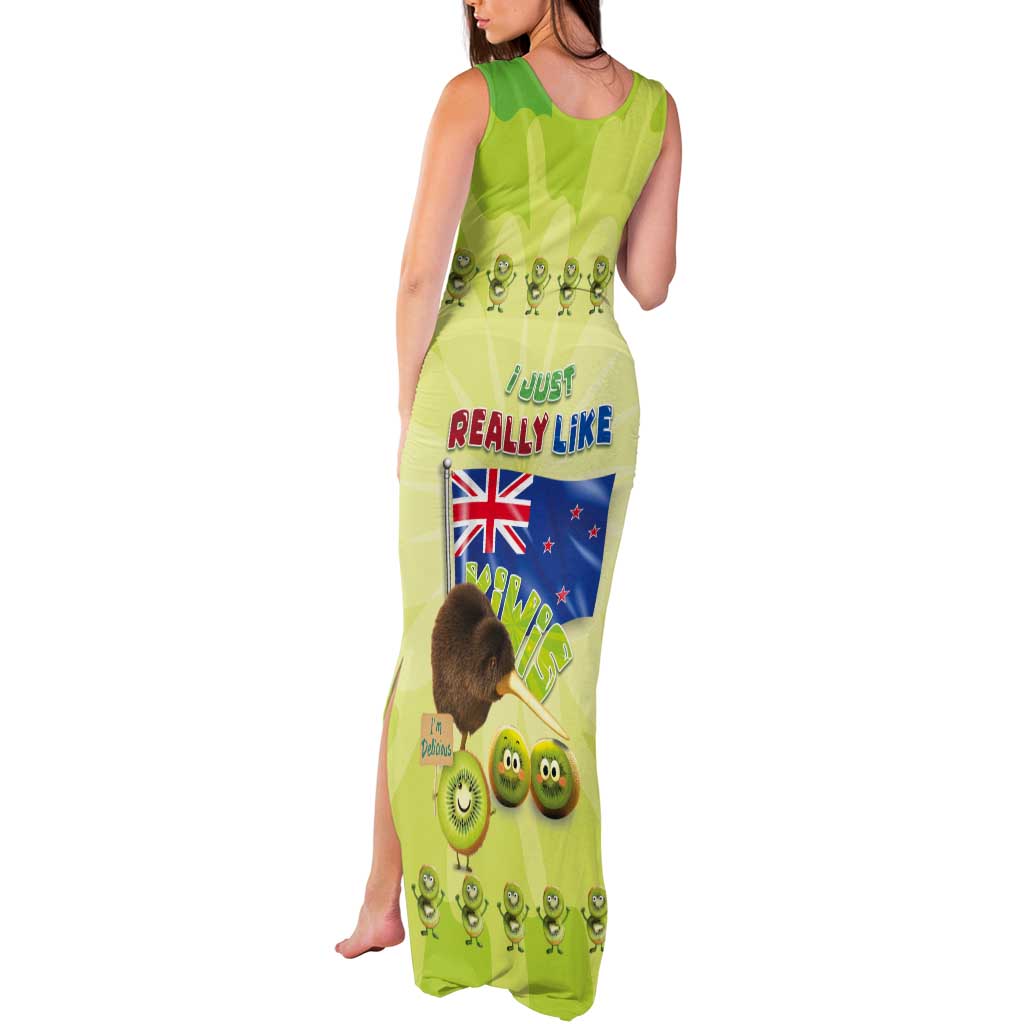 New Zealand Kiwi Tank Maxi Dress I Just Really Like Kiwis