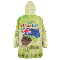 New Zealand Kiwi Wearable Blanket Hoodie I Just Really Like Kiwis DT04 - Polynesian Pride
